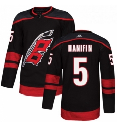 Mens Adidas Carolina Hurricanes 5 Noah Hanifin Premier Black Alternate NHL Jersey Mens Adidas Carolina Hurricanes 5 Noah Hanifin Premier Black Alternate NHL Jersey