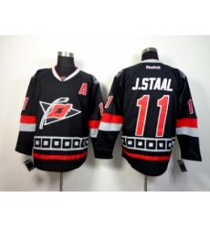 NHL Carolina Hurricanes #11 Jordan Staal Black Jerseys(Third Stitched) NHL Carolina Hurricanes #11 Jordan Staal Black Jerseys(Third Stitched)