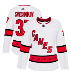 Women Hurricanes 37 Andrei Svechnikov White Road Authentic Stitched Hockey Jersey Women Hurricanes 37 Andrei Svechnikov White Road Authentic Stitched Hockey Jersey