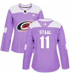 Womens Adidas Carolina Hurricanes 11 Jordan Staal Authentic Purple Fights Cancer Practice NHL Jersey Womens Adidas Carolina Hurricanes 11 Jordan Staal Authentic Purple Fights Cancer Practice NHL Jersey