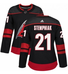 Womens Adidas Carolina Hurricanes 21 Lee Stempniak Authentic Black Alternate NHL Jersey Womens Adidas Carolina Hurricanes 21 Lee Stempniak Authentic Black Alternate NHL Jersey