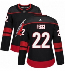 Womens Adidas Carolina Hurricanes 22 Brett Pesce Premier Black Alternate NHL Jersey Womens Adidas Carolina Hurricanes 22 Brett Pesce Premier Black Alternate NHL Jersey