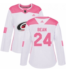 Womens Adidas Carolina Hurricanes 24 Jake Bean Authentic WhitePink Fashion NHL Jersey Womens Adidas Carolina Hurricanes 24 Jake Bean Authentic WhitePink Fashion NHL Jersey