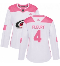 Womens Adidas Carolina Hurricanes 4 Haydn Fleury Authentic WhitePink Fashion NHL Jersey Womens Adidas Carolina Hurricanes 4 Haydn Fleury Authentic WhitePink Fashion NHL Jersey