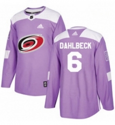 Youth Adidas Carolina Hurricanes 6 Klas Dahlbeck Authentic Purple Fights Cancer Practice NHL Jersey Youth Adidas Carolina Hurricanes 6 Klas Dahlbeck Authentic Purple Fights Cancer Practice NHL Jersey