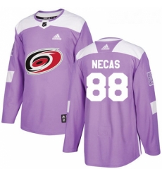 Youth Adidas Carolina Hurricanes 88 Martin Necas Authentic Purple Fights Cancer Practice NHL Jersey Youth Adidas Carolina Hurricanes 88 Martin Necas Authentic Purple Fights Cancer Practice NHL Jersey