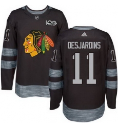 Blackhawks #11 Andrew Desjardins Black 1917 2017 100th Anniversary Stitched NHL Jersey Blackhawks #11 Andrew Desjardins Black 1917 2017 100th Anniversary Stitched NHL Jersey