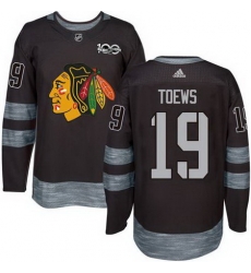 Blackhawks #19 Jonathan Toews Black 1917 2017 100th Anniversary Stitched NHL Jersey Blackhawks #19 Jonathan Toews Black 1917 2017 100th Anniversary Stitched NHL Jersey