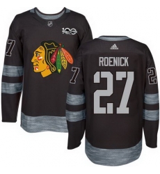 Blackhawks #27 Jeremy Roenick Black 1917 2017 100th Anniversary Stitched NHL Jersey Blackhawks #27 Jeremy Roenick Black 1917 2017 100th Anniversary Stitched NHL Jersey