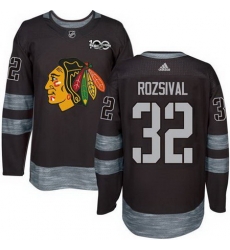 Blackhawks #32 Michal Rozsival Black 1917 2017 100th Anniversary Stitched NHL Jersey Blackhawks #32 Michal Rozsival Black 1917 2017 100th Anniversary Stitched NHL Jersey