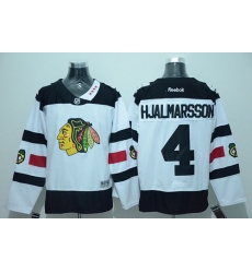 Blackhawks #4 Niklas Hjalmarsson White 2016 Stadium Series Stitched NHL Jersey