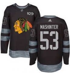 Blackhawks #53 Brandon Mashinter Black 1917 2017 100th Anniversary Stitched NHL Jersey Blackhawks #53 Brandon Mashinter Black 1917 2017 100th Anniversary Stitched NHL Jersey