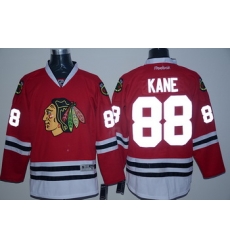 Blackhawks 88 Patrick Kane Red Reflective Edition Reebok Jersey