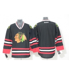 Blackhawks Stitched Blank Black NHL jersey Blackhawks Stitched Blank Black NHL jersey