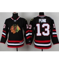 Chicago Blackhawks 13 CM Punk Black 2014 Stadium Series NHL Jersey Chicago Blackhawks 13 CM Punk Black 2014 Stadium Series NHL Jersey