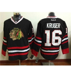 Chicago Blackhawks #16 Marcus Kruger Black Stitched NHL Jersey Chicago Blackhawks #16 Marcus Kruger Black Stitched NHL Jersey