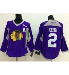Chicago Blackhawks #2 Duncan Keith Purple Hockey Fights Cancer Stitched NHL Jersey Chicago Blackhawks #2 Duncan Keith Purple Hockey Fights Cancer Stitched NHL Jersey