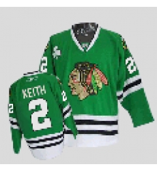 Chicago Blackhawks #2 Duncan Keith green hockey Jersey Chicago Blackhawks #2 Duncan Keith green hockey Jersey