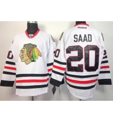 Chicago Blackhawks 20 Brandon Saad White NHL Jerseys Chicago Blackhawks 20 Brandon Saad White NHL Jerseys