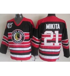 Chicago Blackhawks 21 Stan Mikita Black 75th Throwback CCM NHL Jerseys Chicago Blackhawks 21 Stan Mikita Black 75th Throwback CCM NHL Jerseys