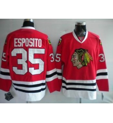 Chicago Blackhawks #35 Tony Esposito Hockey red Jersey Chicago Blackhawks #35 Tony Esposito Hockey red Jersey