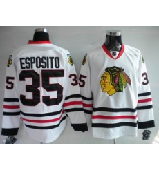 Chicago Blackhawks #35 Tony Esposito Hockey white Jersey Chicago Blackhawks #35 Tony Esposito Hockey white Jersey
