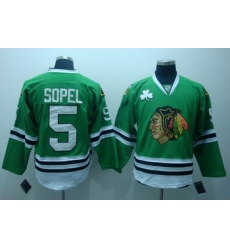 Chicago Blackhawks 5 Brent Sopel Green Jerseys Chicago Blackhawks 5 Brent Sopel Green Jerseys