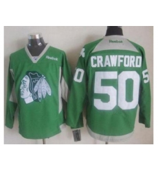 Chicago Blackhawks #50 Corey Crawford Green Practice Stitched NHL Jersey Chicago Blackhawks #50 Corey Crawford Green Practice Stitched NHL Jersey