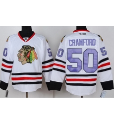 Chicago Blackhawks 50 Corey Crawford White NHL Jerseys Purple Number Chicago Blackhawks 50 Corey Crawford White NHL Jerseys Purple Number