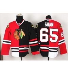 Chicago Blackhawks 65 Andrew Shaw Black Red Split NHL Jerseys Chicago Blackhawks 65 Andrew Shaw Black Red Split NHL Jerseys