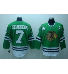 Chicago Blackhawks #7 Brent Seabrook Green Jerseys Chicago Blackhawks #7 Brent Seabrook Green Jerseys