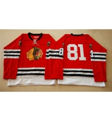 Chicago Blackhawks #81 Marian Hossa Red Mitchell And Ness 1960-61 Stitched NHL Jersey Chicago Blackhawks #81 Marian Hossa Red Mitchell And Ness 1960-61 Stitched NHL Jersey