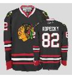 Chicago Blackhawks #82 Tomas Kopecky Black Chicago Blackhawks #82 Tomas Kopecky Black