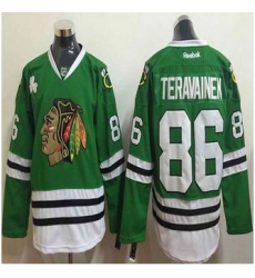 Chicago Blackhawks #86 Teuvo Teravainen Green Stitched NHL Jersey Chicago Blackhawks #86 Teuvo Teravainen Green Stitched NHL Jersey