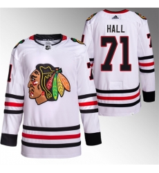Men Chicago Blackhawks 71 Taylor Hall White Stitched Hockey Jersey Men Chicago Blackhawks 71 Taylor Hall White Stitched Hockey Jersey