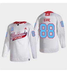 Men Chicago Blackhawks 88 Patrick Kane 2022 Community Night White Stitched jersey Men Chicago Blackhawks 88 Patrick Kane 2022 Community Night White Stitched jersey