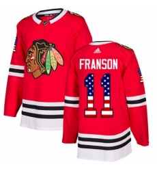 Mens Adidas Chicago Blackhawks 11 Cody Franson Authentic Red USA Flag Fashion NHL Jersey Mens Adidas Chicago Blackhawks 11 Cody Franson Authentic Red USA Flag Fashion NHL Jersey