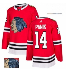 Mens Adidas Chicago Blackhawks 14 Richard Panik Authentic Red Fashion Gold NHL Jersey Mens Adidas Chicago Blackhawks 14 Richard Panik Authentic Red Fashion Gold NHL Jersey