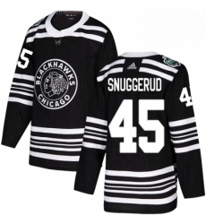 Mens Adidas Chicago Blackhawks 45 Luc Snuggerud Authentic Black 2019 Winter Classic NHL Jersey Mens Adidas Chicago Blackhawks 45 Luc Snuggerud Authentic Black 2019 Winter Classic NHL Jersey
