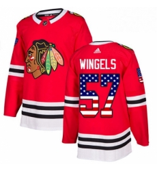 Mens Adidas Chicago Blackhawks 57 Tommy Wingels Authentic Red USA Flag Fashion NHL Jersey Mens Adidas Chicago Blackhawks 57 Tommy Wingels Authentic Red USA Flag Fashion NHL Jersey