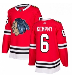 Mens Adidas Chicago Blackhawks 6 Michal Kempny Authentic Red Fashion Gold NHL Jersey Mens Adidas Chicago Blackhawks 6 Michal Kempny Authentic Red Fashion Gold NHL Jersey