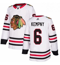 Mens Adidas Chicago Blackhawks 6 Michal Kempny Authentic White Away NHL Jersey Mens Adidas Chicago Blackhawks 6 Michal Kempny Authentic White Away NHL Jersey