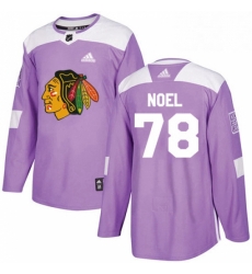 Mens Adidas Chicago Blackhawks 78 Nathan Noel Authentic Purple Fights Cancer Practice NHL Jersey Mens Adidas Chicago Blackhawks 78 Nathan Noel Authentic Purple Fights Cancer Practice NHL Jersey