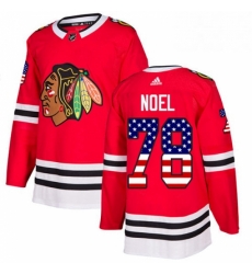 Mens Adidas Chicago Blackhawks 78 Nathan Noel Authentic Red USA Flag Fashion NHL Jersey Mens Adidas Chicago Blackhawks 78 Nathan Noel Authentic Red USA Flag Fashion NHL Jersey