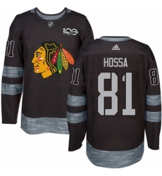 Mens Adidas Chicago Blackhawks 81 Marian Hossa Authentic Black 1917 2017 100th Anniversary NHL Jersey Mens Adidas Chicago Blackhawks 81 Marian Hossa Authentic Black 1917 2017 100th Anniversary NHL Jersey