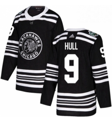 Mens Adidas Chicago Blackhawks 9 Bobby Hull Authentic Black 2019 Winter Classic NHL Jersey Mens Adidas Chicago Blackhawks 9 Bobby Hull Authentic Black 2019 Winter Classic NHL Jersey