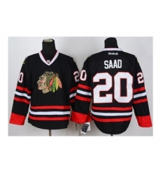 NHL Jerseys Chicago Blackhawks #20 Saad black NHL Jerseys Chicago Blackhawks #20 Saad black