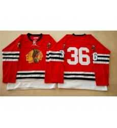 NHL Mitchell And Ness 1960-61 Chicago Blackhawks #36 Noname red Throwback jerseys NHL Mitchell And Ness 1960-61 Chicago Blackhawks #36 Noname red Throwback jerseys