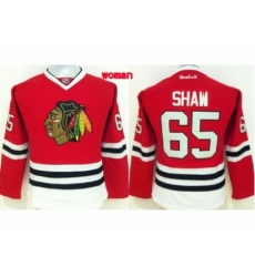 Women NHL Chicago Blackhawks 65 shaw red Jersey Women NHL Chicago Blackhawks 65 shaw red Jersey