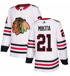 Womens Adidas Chicago Blackhawks 21 Stan Mikita Authentic White Away NHL Jersey Womens Adidas Chicago Blackhawks 21 Stan Mikita Authentic White Away NHL Jersey